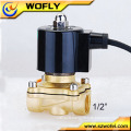 China Industrial normally closed brass 120v water solenoid valve 1/2